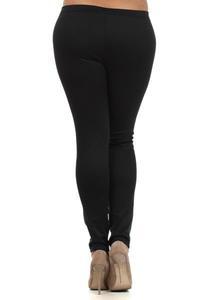 Leather Panel Leggings