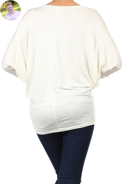 Dolman-sleeved Loveliness (Ivory)