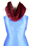 Fluffy Infinity Scarf (Wine)