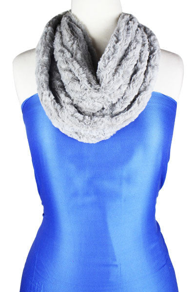 Fluffy Infinity Scarf (Gray)