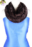 Fluffy Infinity Scarf (Brown)