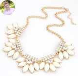 Glittering Ice Statement Necklace