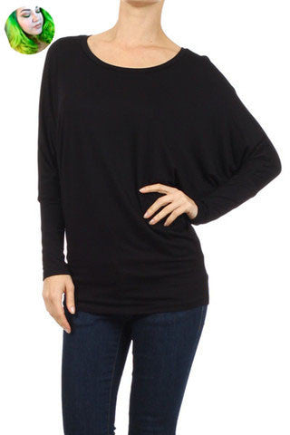 Dolman-sleeved Loveliness (Black)